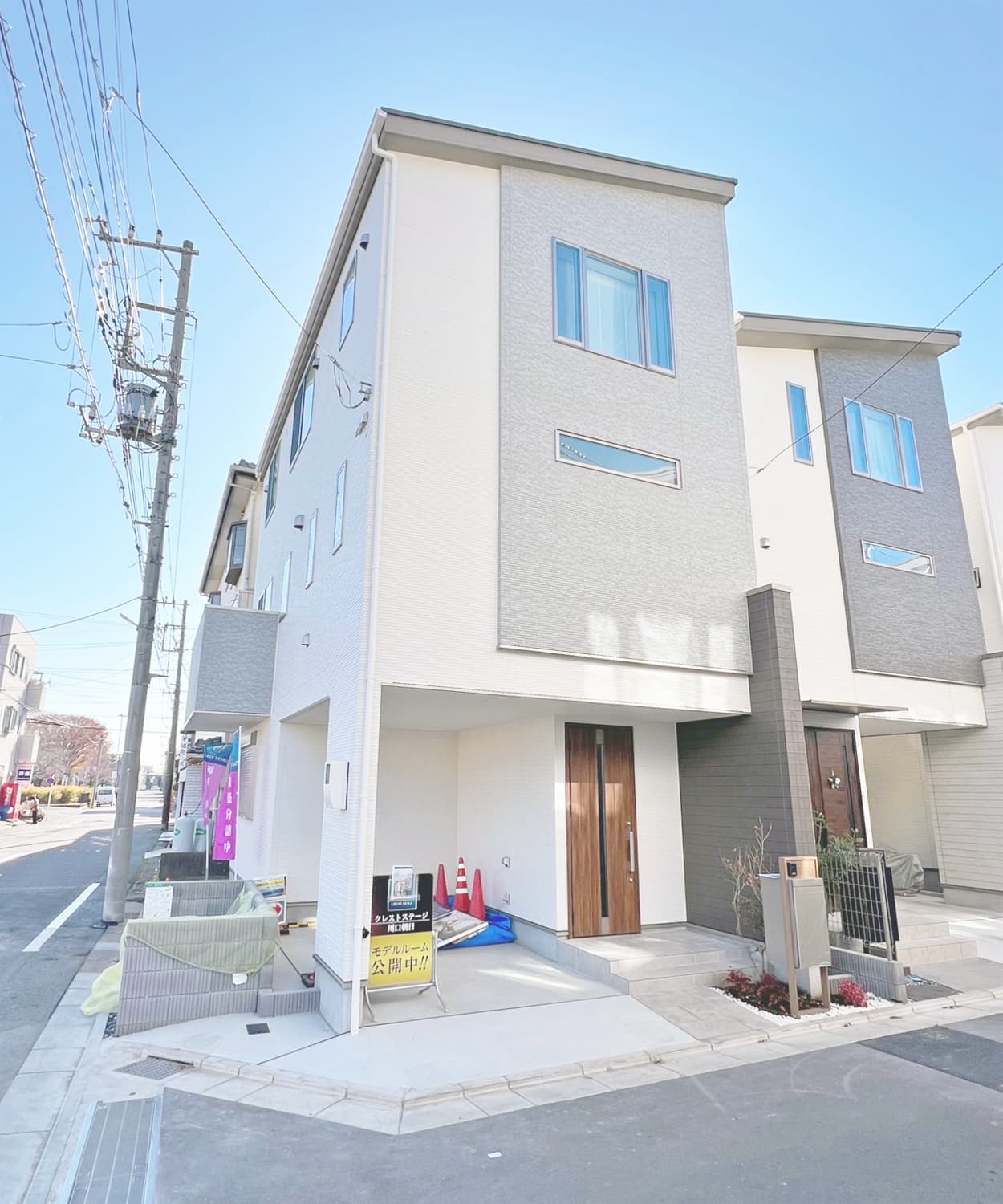 モデルハウス（16号棟）の外観
