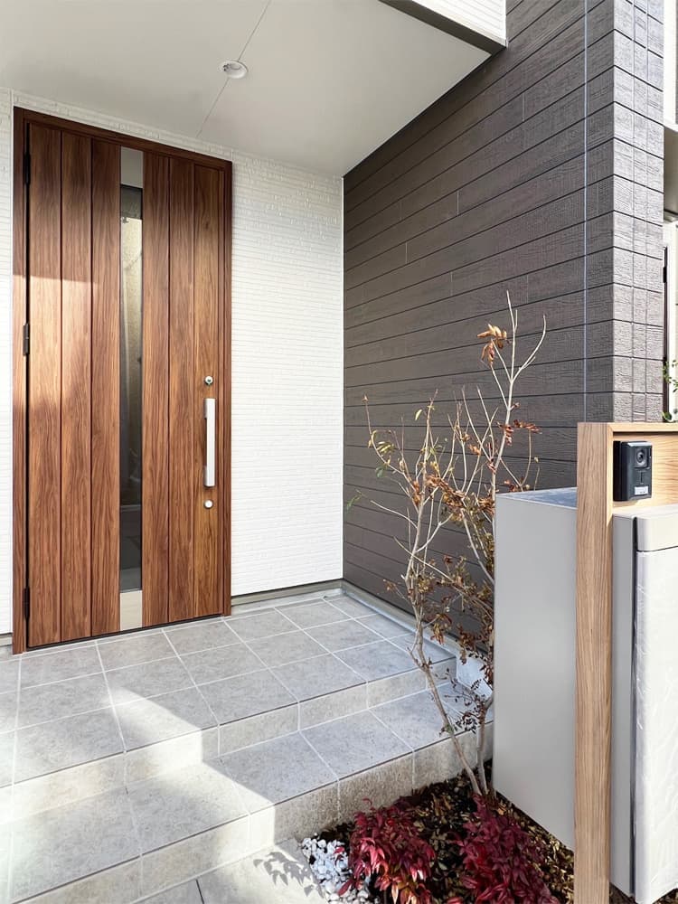 モデルハウス16号棟のポーチ