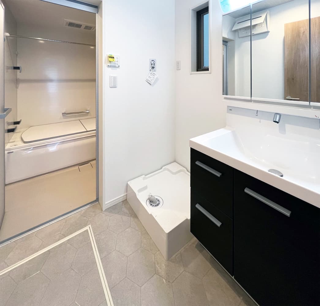 モデルハウス16号棟の洗面室